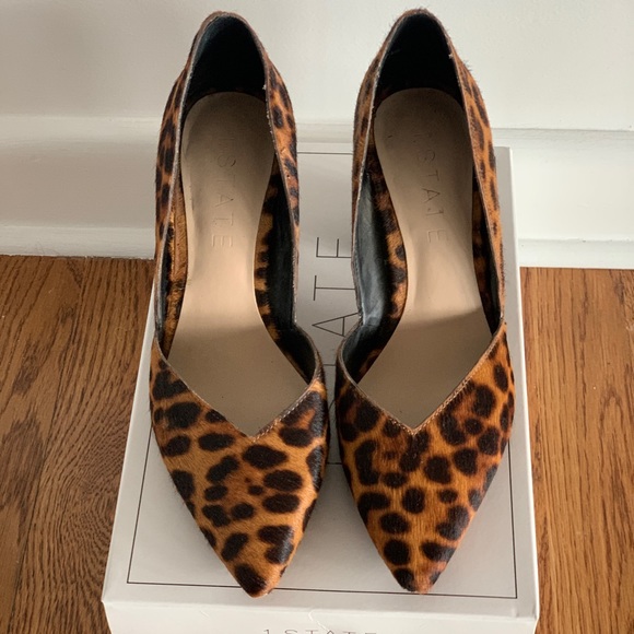 1.State leopard print block heels in size 7.5 - Picture 2 of 6